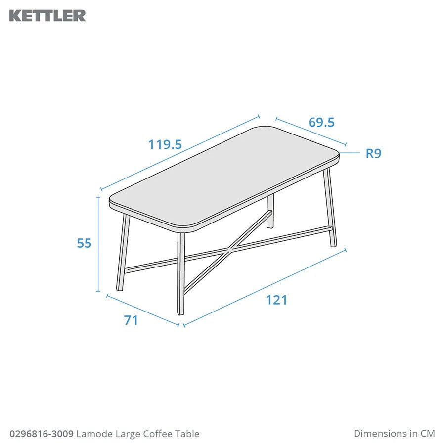Kettler LaMode Large Coffee Table