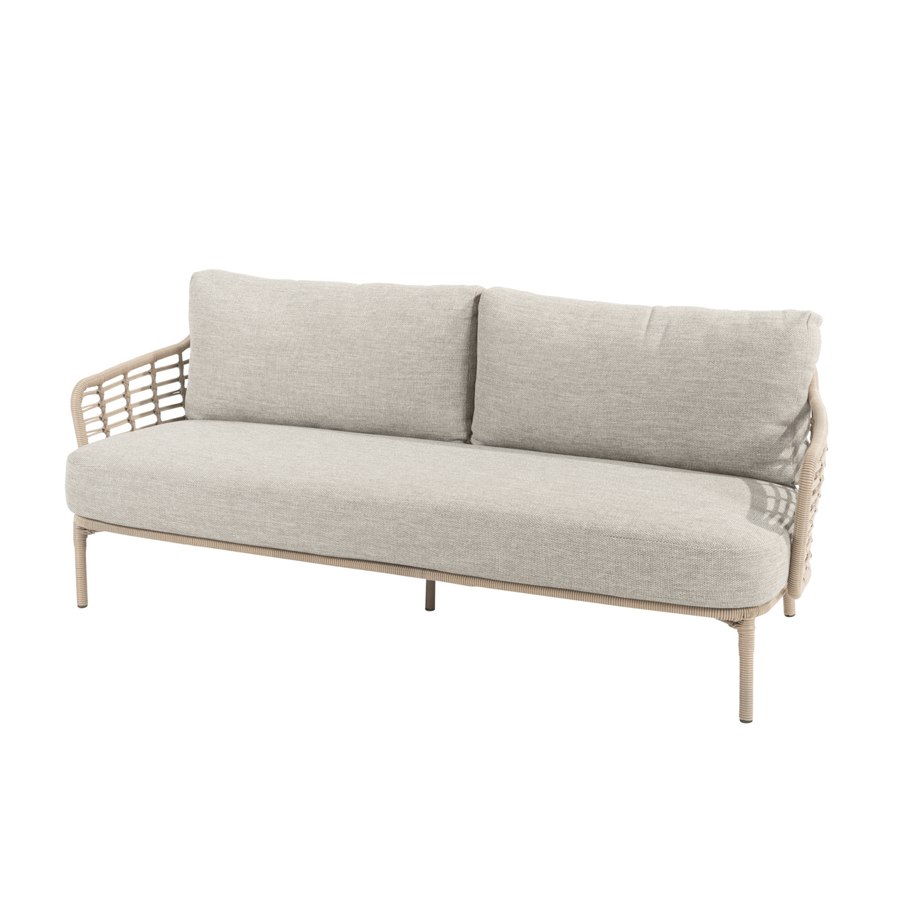4SO Como Outdoor Lounge Set with Footstool & Finn Teak Tables
