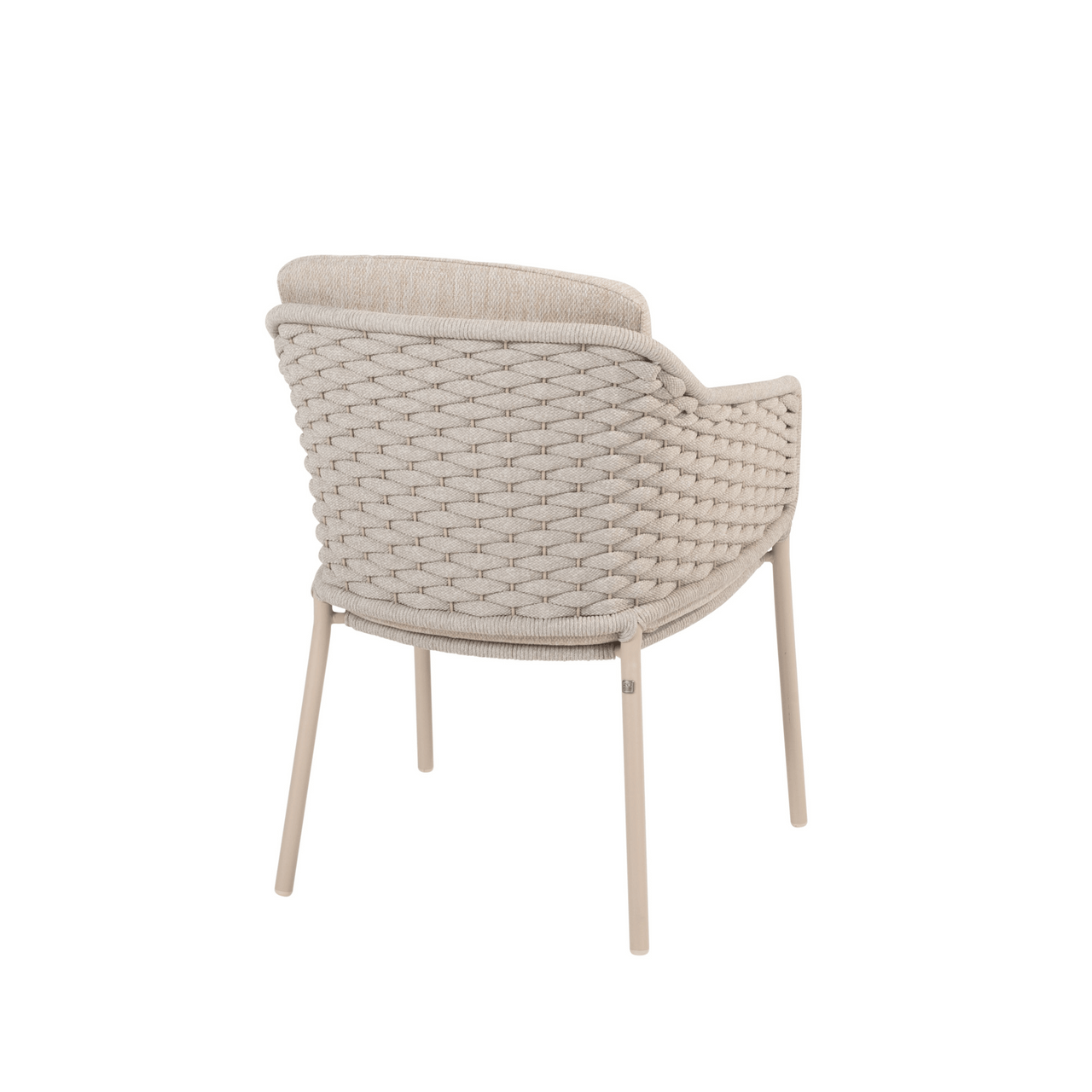 4SO Eros Outdoor 6 Seat Dining Set with Prado 160cm Teak Round Table with Lazy Susan